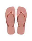 Havaianas ciabatta infradito da donna Slim Square 4148301-3544 rosa di croco