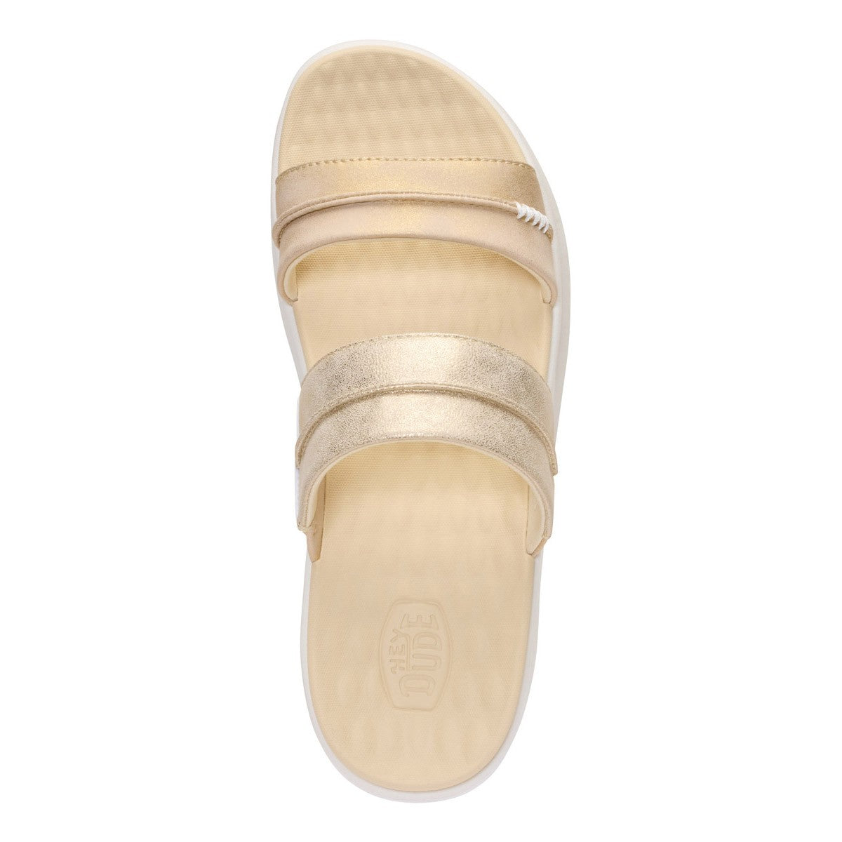 Hey Dude Austin Slide Classic Donna Champagne Metallizzato - 45256-9JU