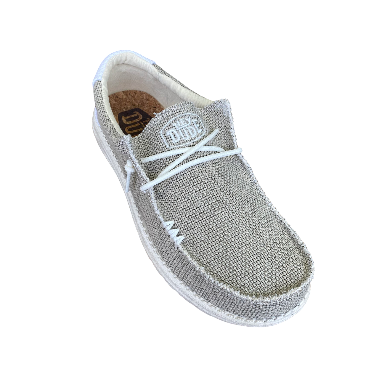 Hey Dude scarpa con tomaia in tessuto da uomo Wally braided 40003-1LB bianco porco