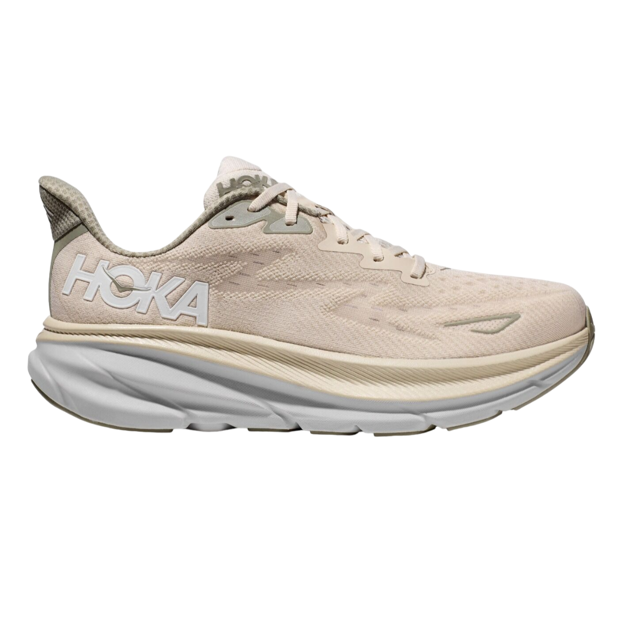 Hoka One One scarpa da corsa da uomo Clifton 9 1127895/OKB latte di avena-orzo