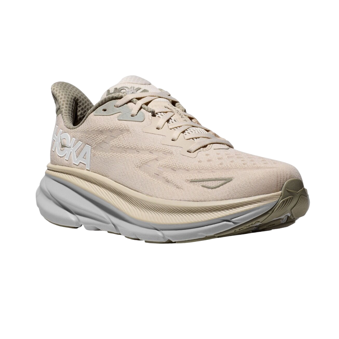 Hoka One One scarpa da corsa da uomo Clifton 9 1127895/OKB latte di avena-orzo