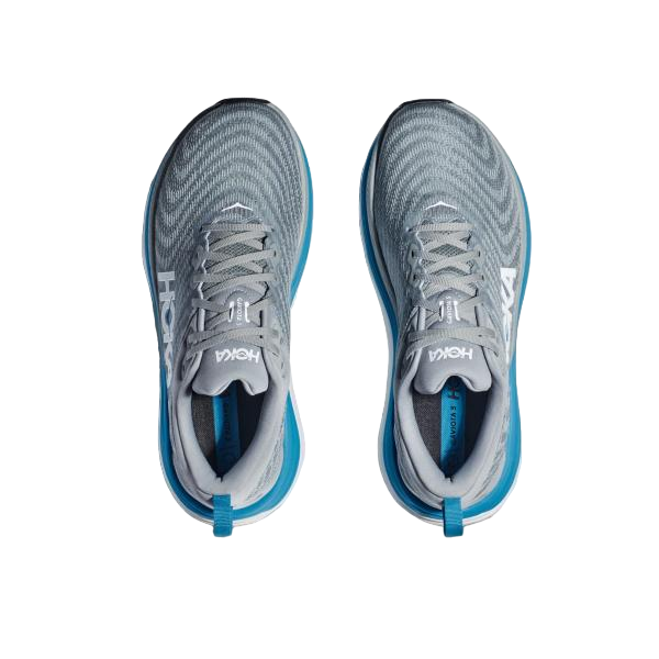 Hoka One One scarpa da corsa da uomo Gaviota 5 1127929/LDVB grigio pietra-azzurro