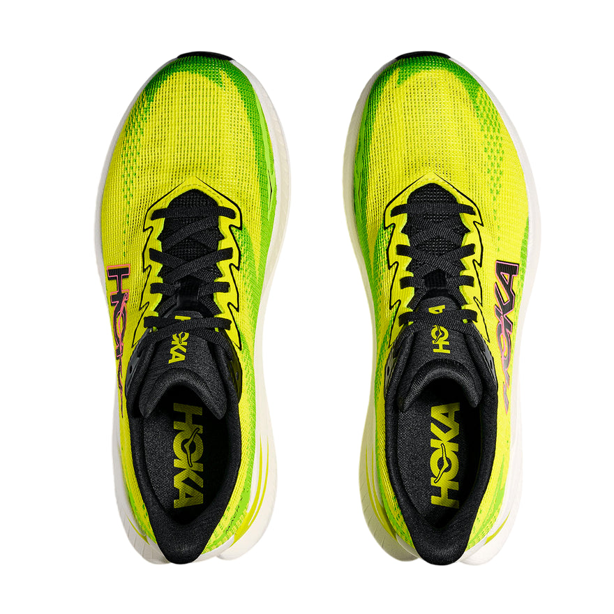 Hoka Mach X Scarpa Running Uomo 31168720/NNHK Giallo-Verde - vista dall&#39;alto