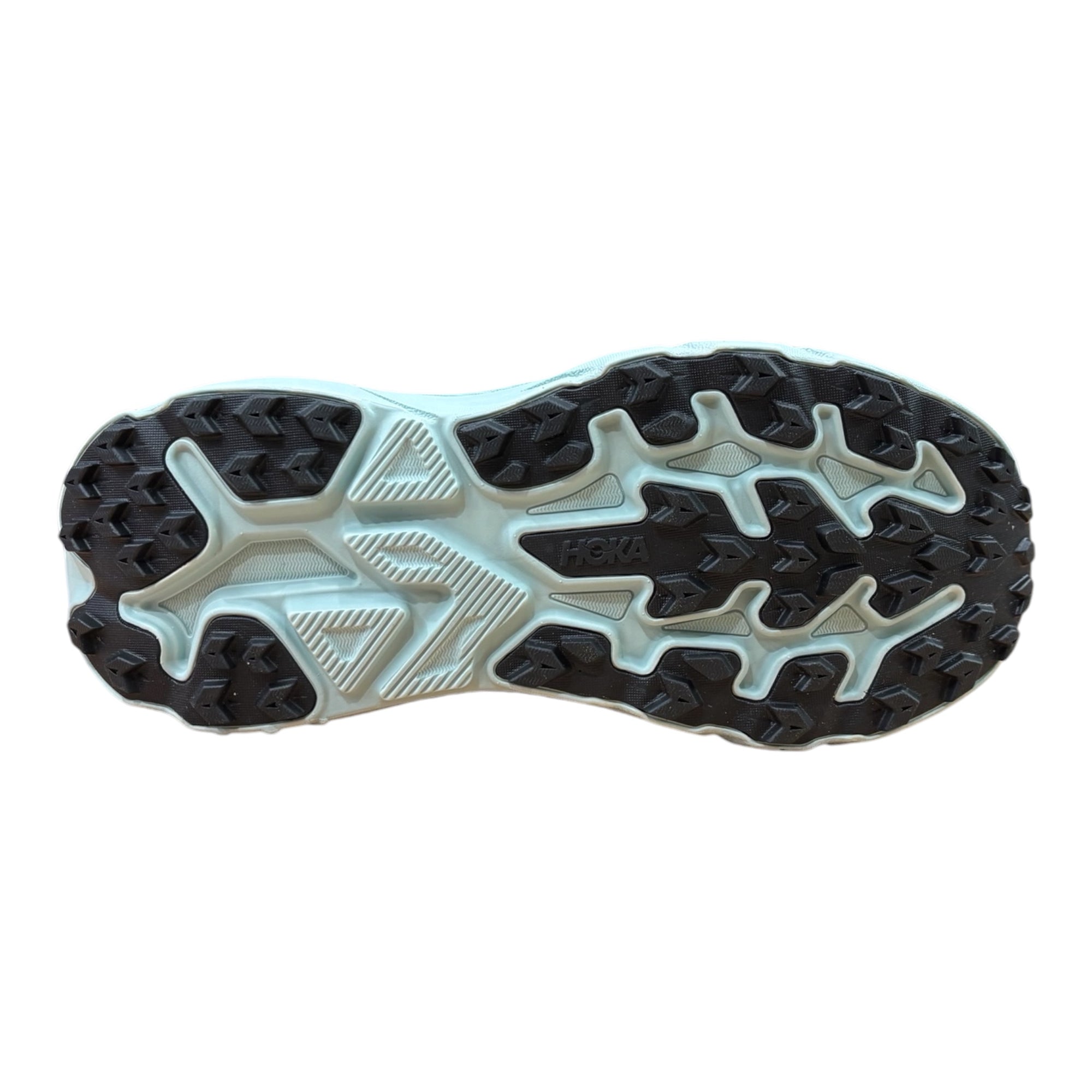 Hoka One One Challenger 8 1168716/BFSG Scarpa Trail Uomo Verde vista suola