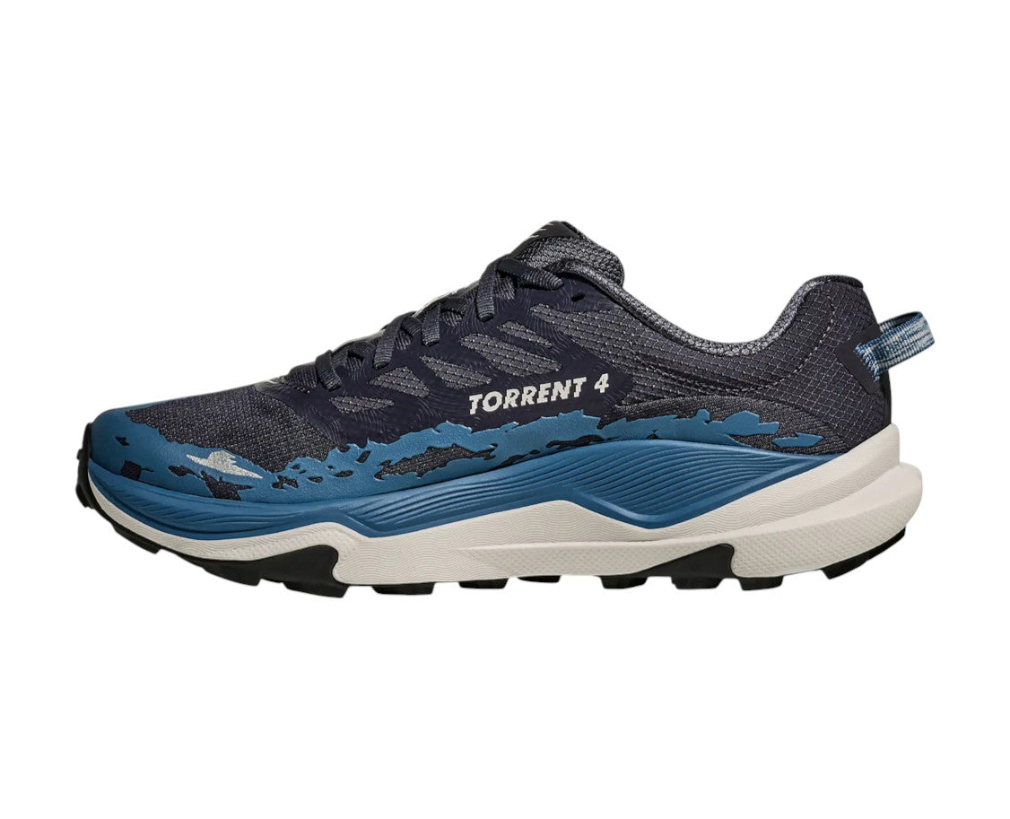 Hoka One One Torrent 4 1155115/CYF Grigio-Blu – Scarpa trail uomo, ammortizzazione, traspirabilità, leggerezza