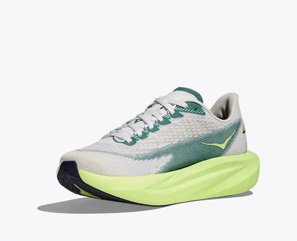Hoka One One scarpa da corsa da donna Mach 7 1171938/FYZ frost-neon yuzu vista interna punta