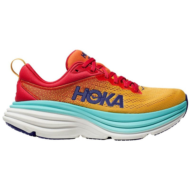 Hoka One One scarpa da corsa da uomo Bondi 8 cerise-arancio