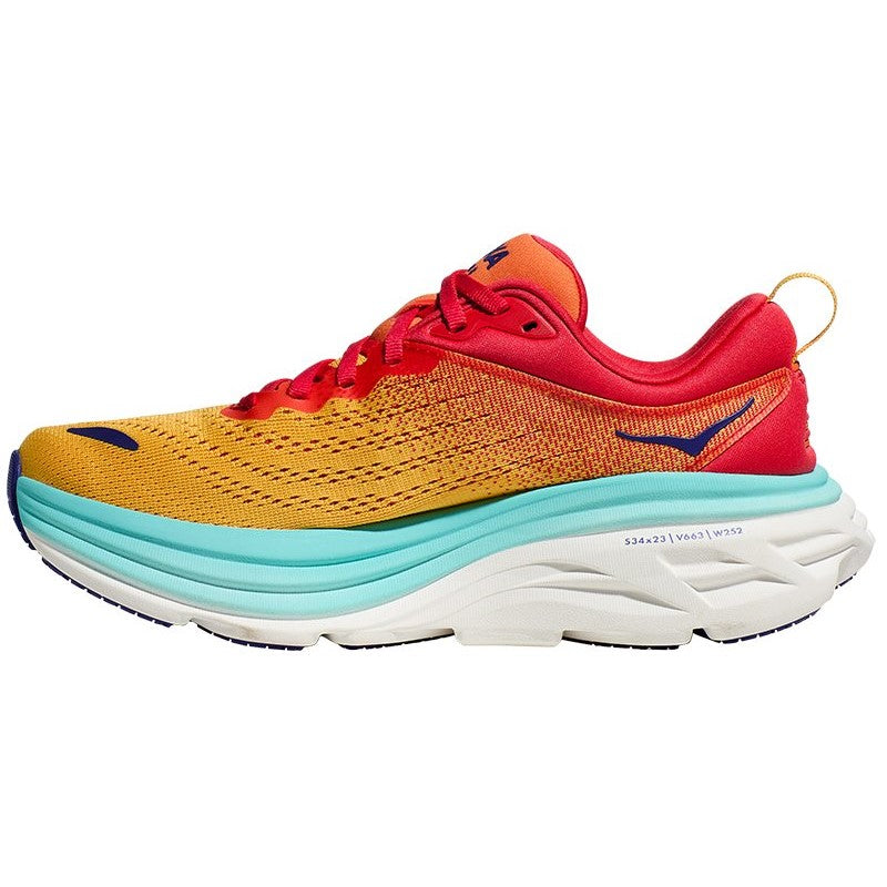 Hoka One One scarpa da corsa da uomo Bondi 8 1123202/CRSCL cerise-arancio