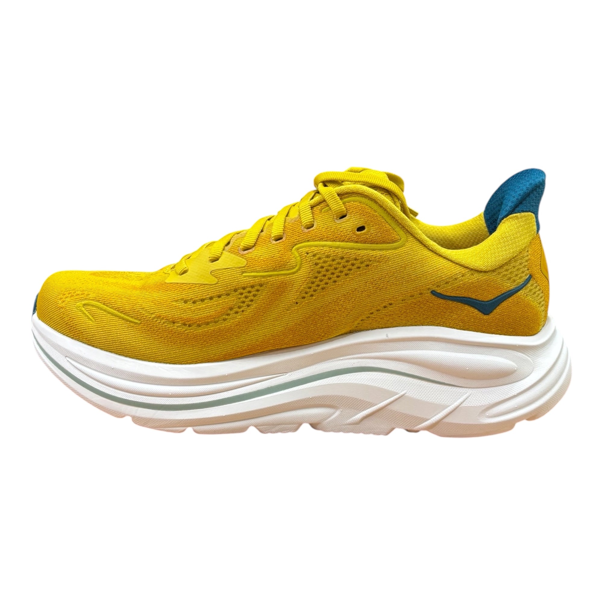 Hoka One One scarpa da corsa da uomo Clifton 10 1162030/YDT gialla vista lato interno