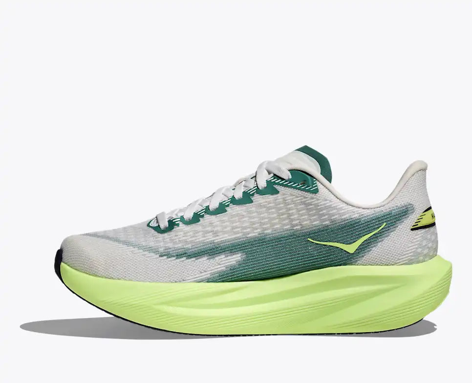 Hoka One One scarpa da corsa da uomo Mach 7 1171904/FYZ frost-neon yuzu lato interno
