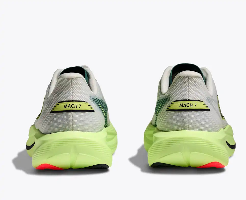 Hoka One One scarpa da corsa da uomo Mach 7 1171904/FYZ frost-neon yuzu tallone