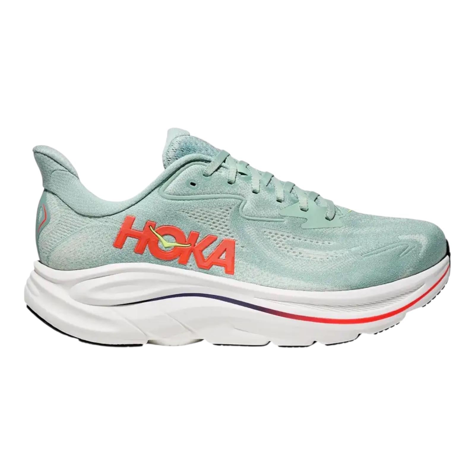 Hoka one One scarpa da corsa da uomo Clifton 10 1162030-SGNN sage-neon flame