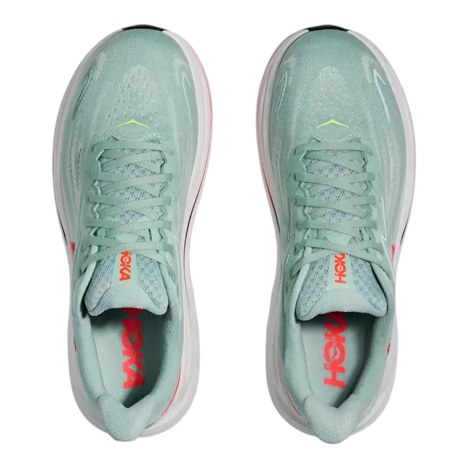 Hoka one One scarpa da corsa da uomo Clifton 10 1162030-SGNN sage-neon flame