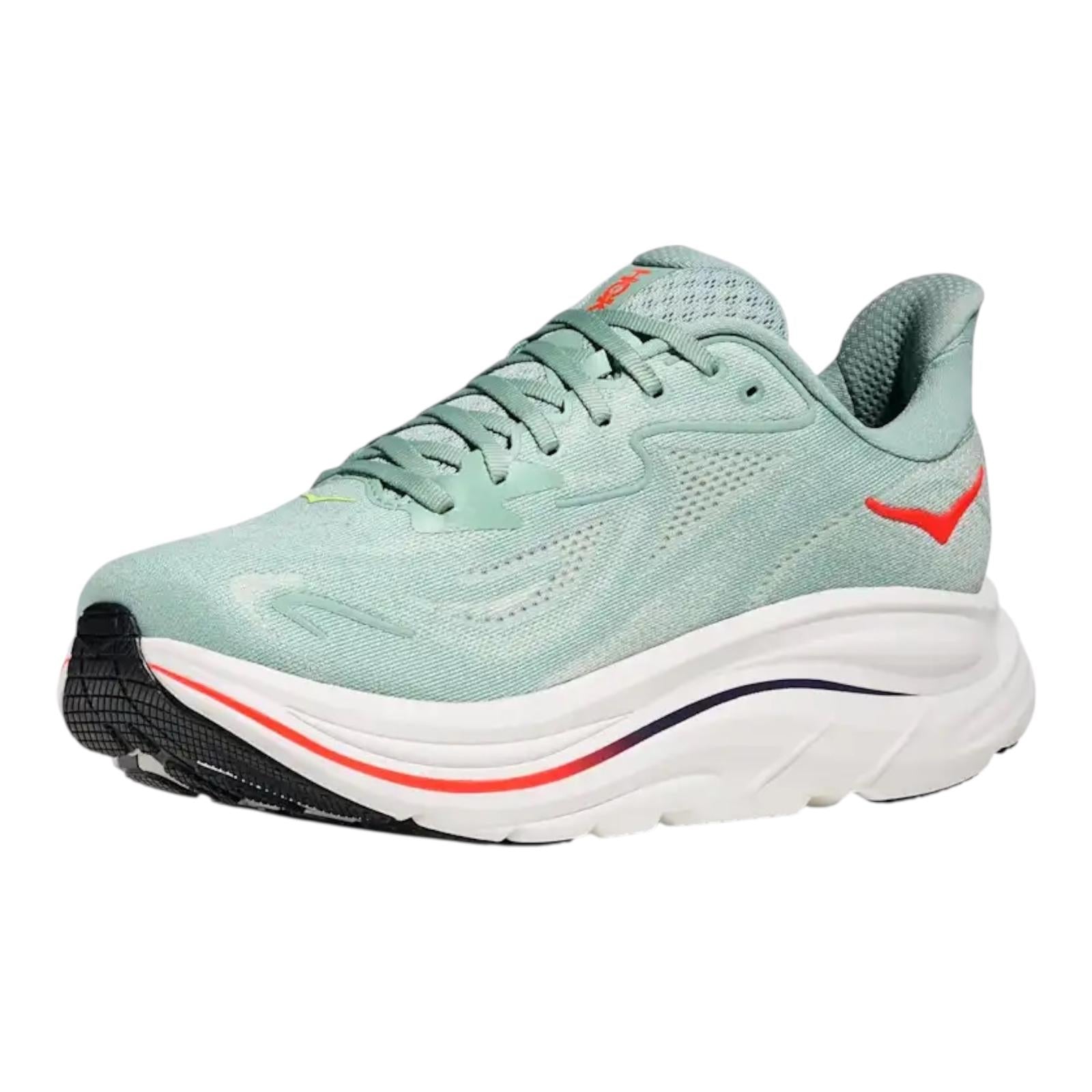 Hoka one One scarpa da corsa da uomo Clifton 10 1162030-SGNN sage-neon flame