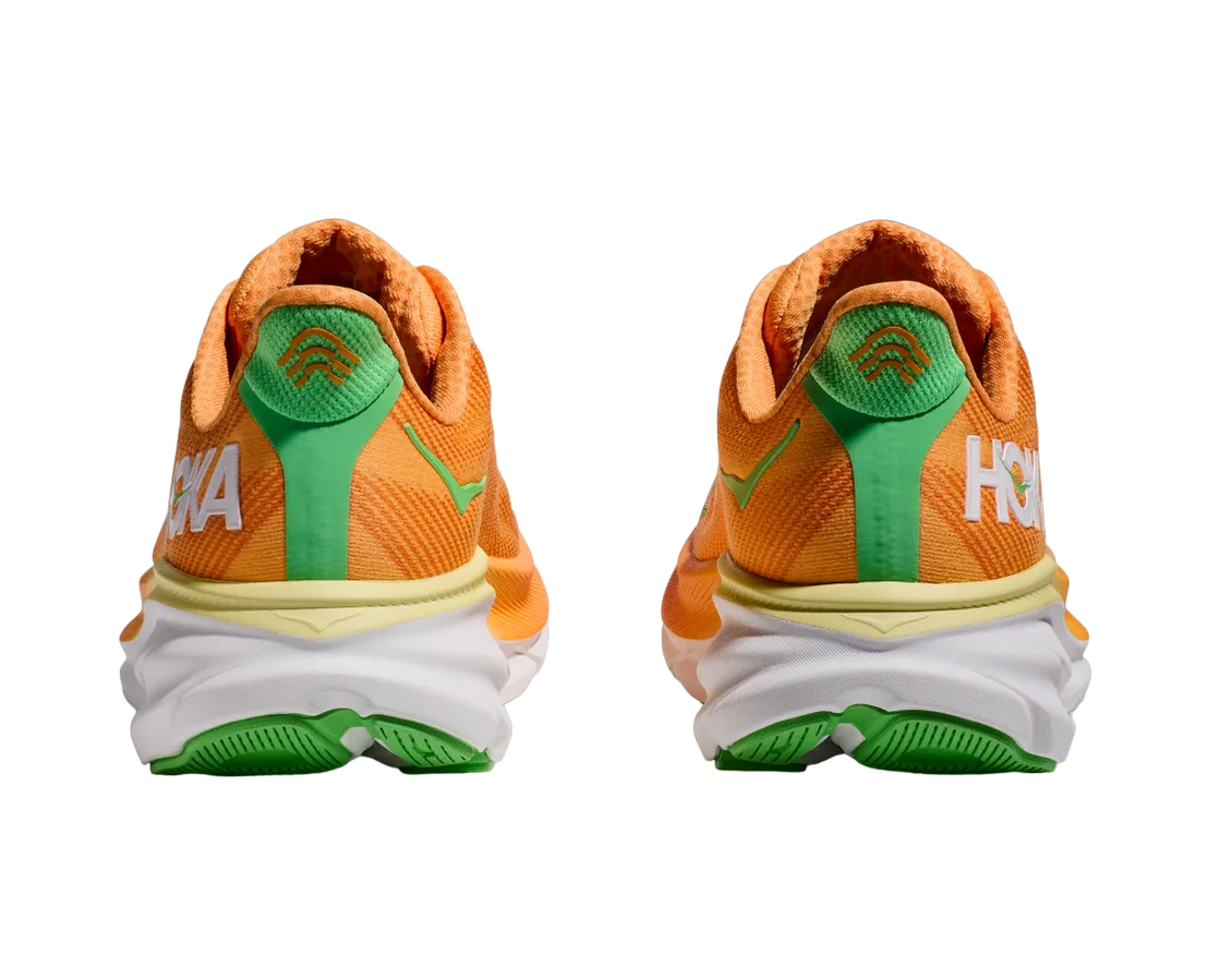 Hoka One One scarpa da corsa da uomo Clifton 9 1127895/SRSH arancio verde