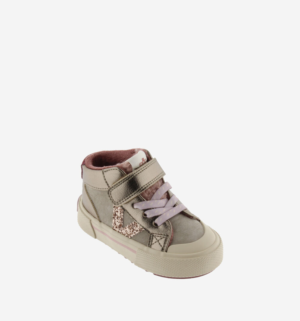 Victoria scarpa sneakers bimba con laccio elastico e velcro Tribu 1065203 beige