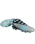 Adidas scarpa da calcio da uomo X Crazyfast Messi.3 FG IE4078 argento-blu-nero