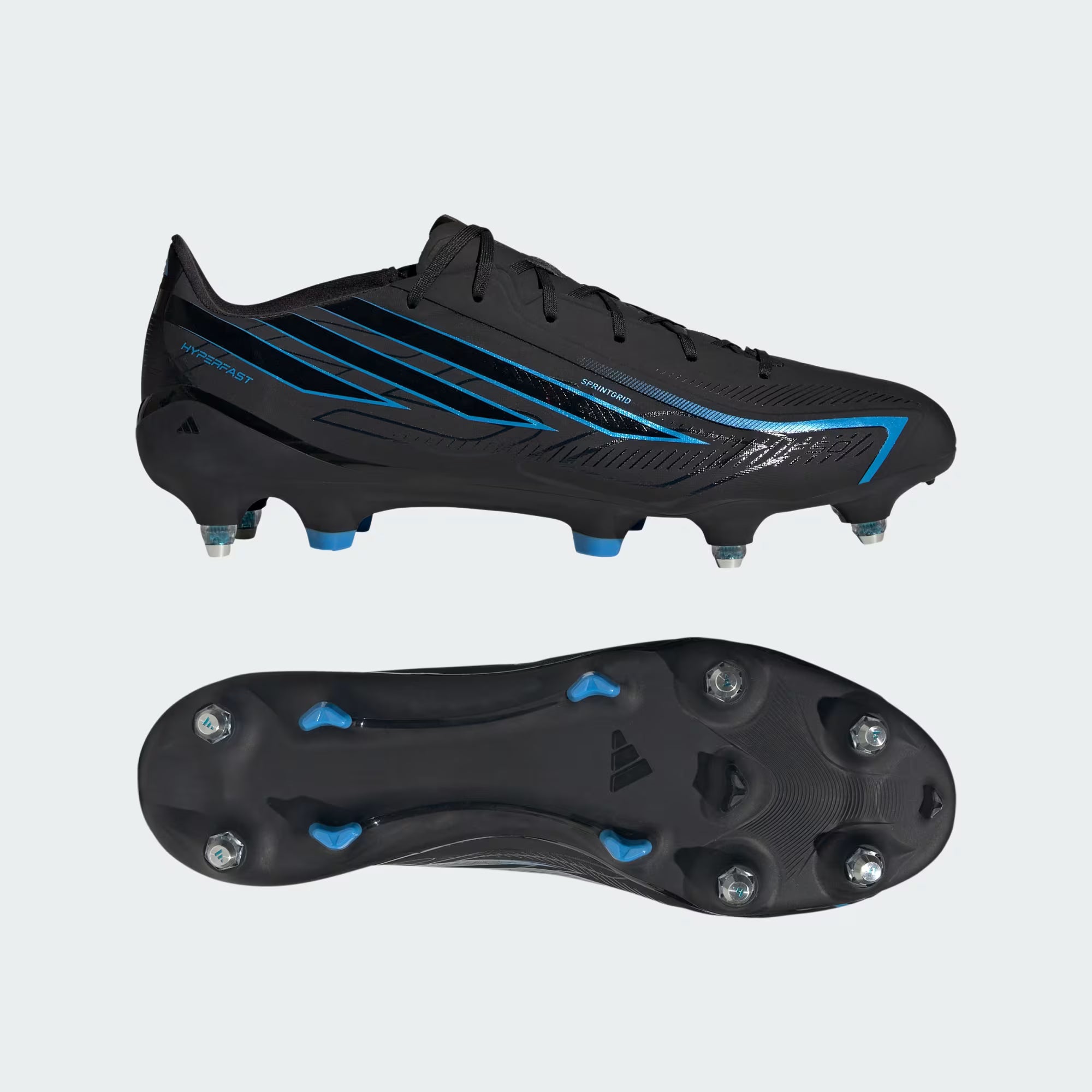 Adidas F50 Hyperfast League HQ2372 Uomo Nero - Scarpe Calcio Soft Ground