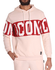 Icon Felpa con cappuccio da uomo con logo IU9186FC crema-rosso