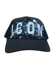 Icon cappello con visiera e logo schizzo IJXAC00558 nero. taglia unica