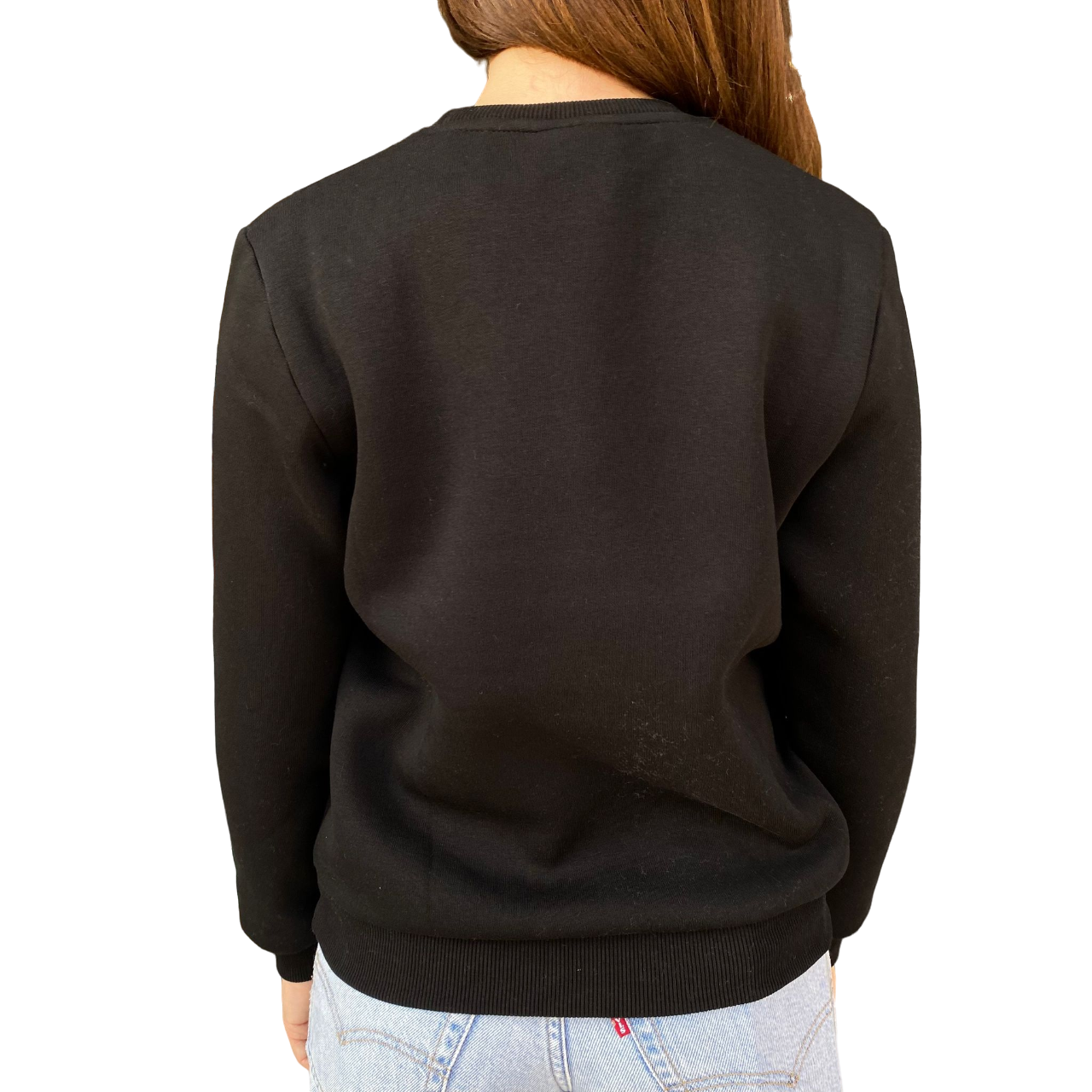 Icon felpa girocollo da uomo con stampa IBSW00278 nero reto