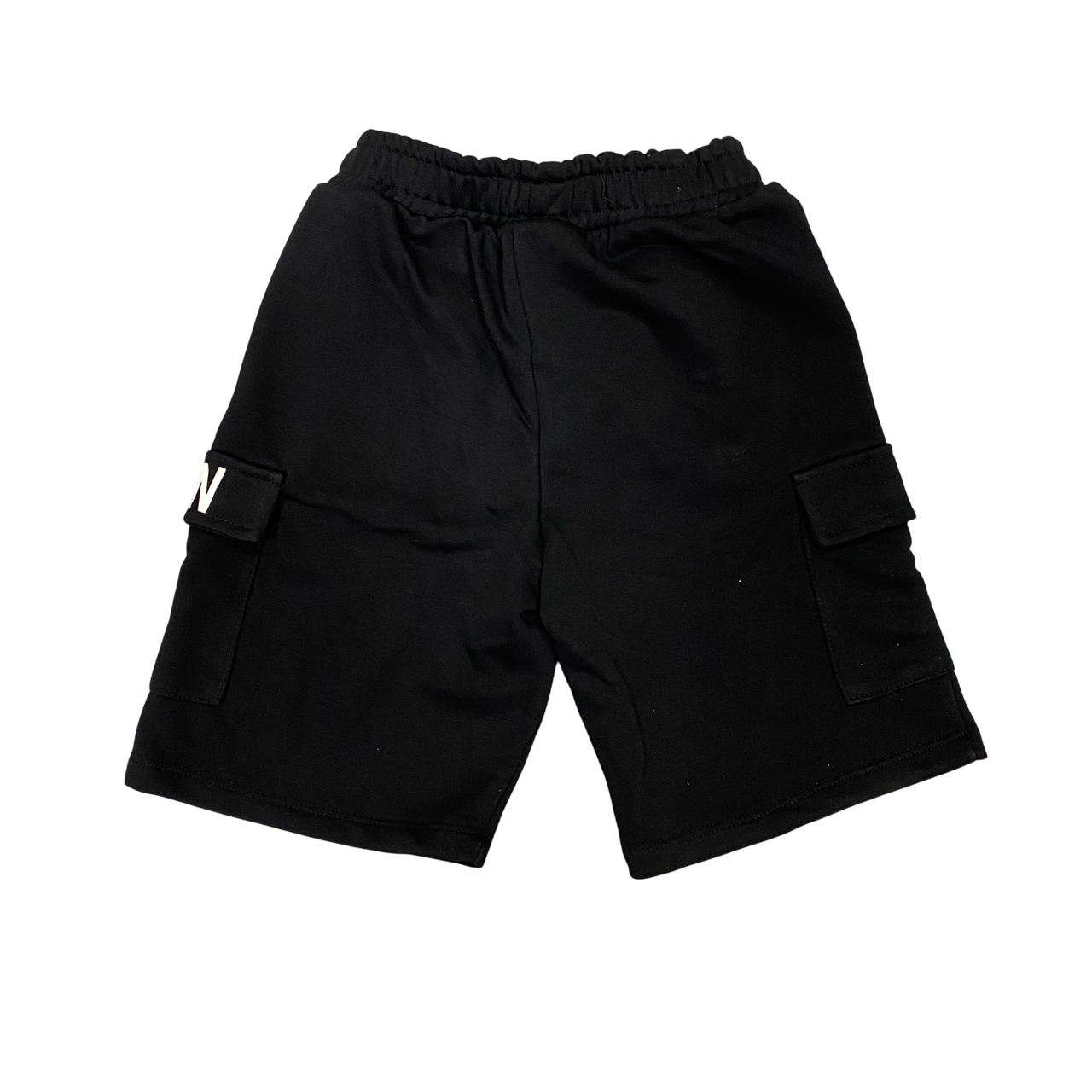 Icon pantaloncino sportivo cargo da ragazzo con logo IBSH00689 nero1