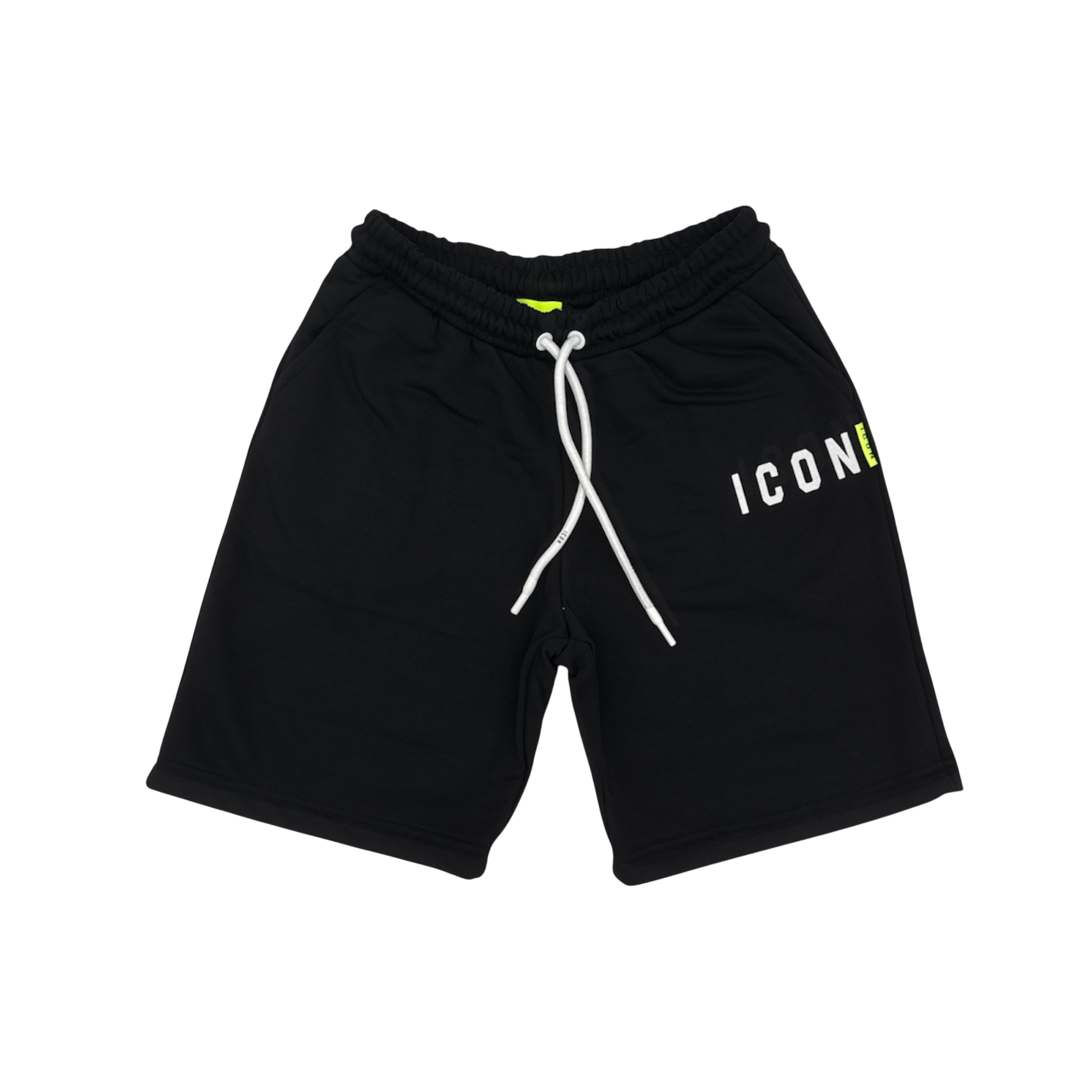Icon pantaloncino sportivo da uomo con logo piccolo ICUS2S5B002 nero