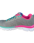 Skechers sneakers da bambina Appeal Glitter Rush 81834L GYMT grigio