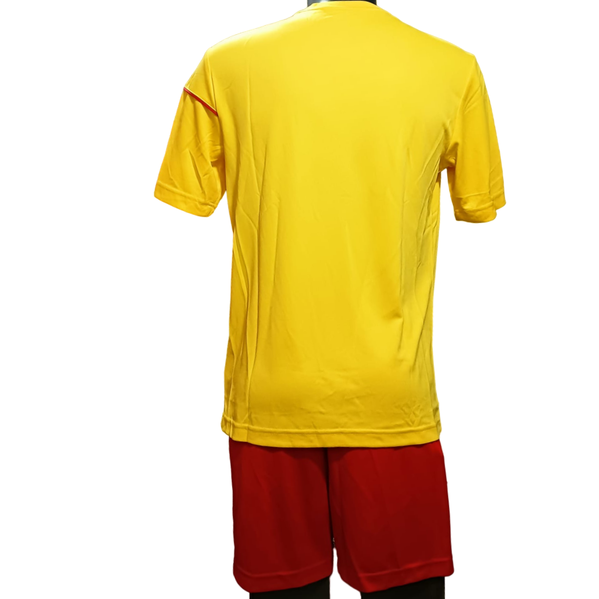 Lotto divisa sportiva da calcio-calcetto da adulto Sigma Q8531 giallo-rosso