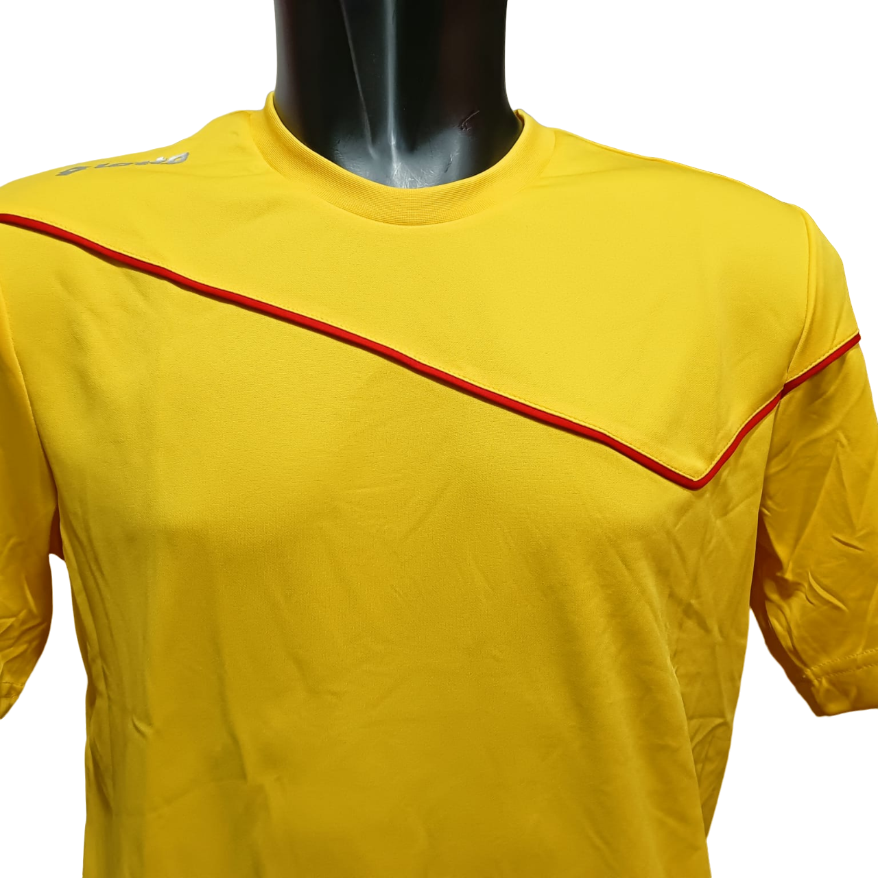 Lotto divisa sportiva da calcio-calcetto da adulto Sigma Q8531 giallo-rosso