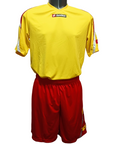 Lotto divisa sportiva da calcio-calcetto da adulto Power N3484 giallo-rosso