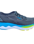 Mizuno scarpa da corsa da uomo ultra morbida Wave Skyrise 4 grigioblu- blu perla