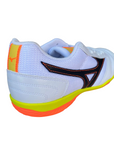 Mizuno scarpa da calcetto flessibile e traspirante Futsal MRL Sala Club Indoor bianco-giallo-arancio