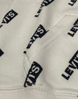 Levi's Kids Felpa da ragazzo con cappuccio multi logo 9EJ767-W1T bianca