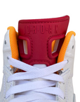 Jordan scarpa sneakers da uomo alta in pelle Jumpman MVP DZ4475-168 bianco rosso cordinale