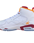 Jordan scarpa sneakers da uomo alta in pelle Jumpman MVP DZ4475-168 bianco rosso cordinale