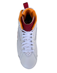 Jordan scarpa sneakers da uomo alta in pelle Jumpman MVP DZ4475-168 bianco rosso cordinale