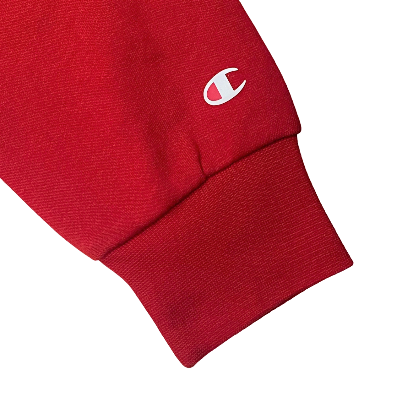 Champion felpa girocollo in cotone di felpina leggera con logo sul petto Legacy 306513 RS053 rosso