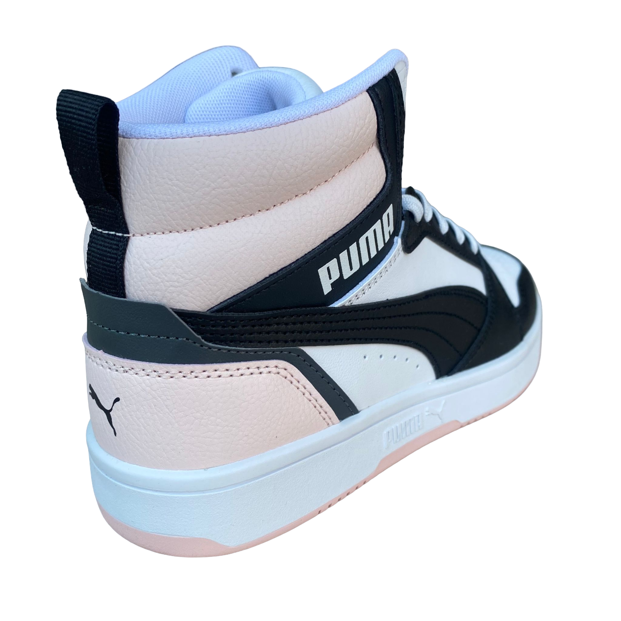 Puma Scarpa sneakers da donna Rebound v6 392326-14 bianco-nero-rosa chiaro