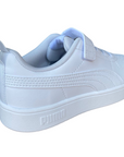 Puma scarpa sneakers da ragazzi con elastico e strappo Rickie AC+PS 385836-01 bianco-grigio ghiaccio