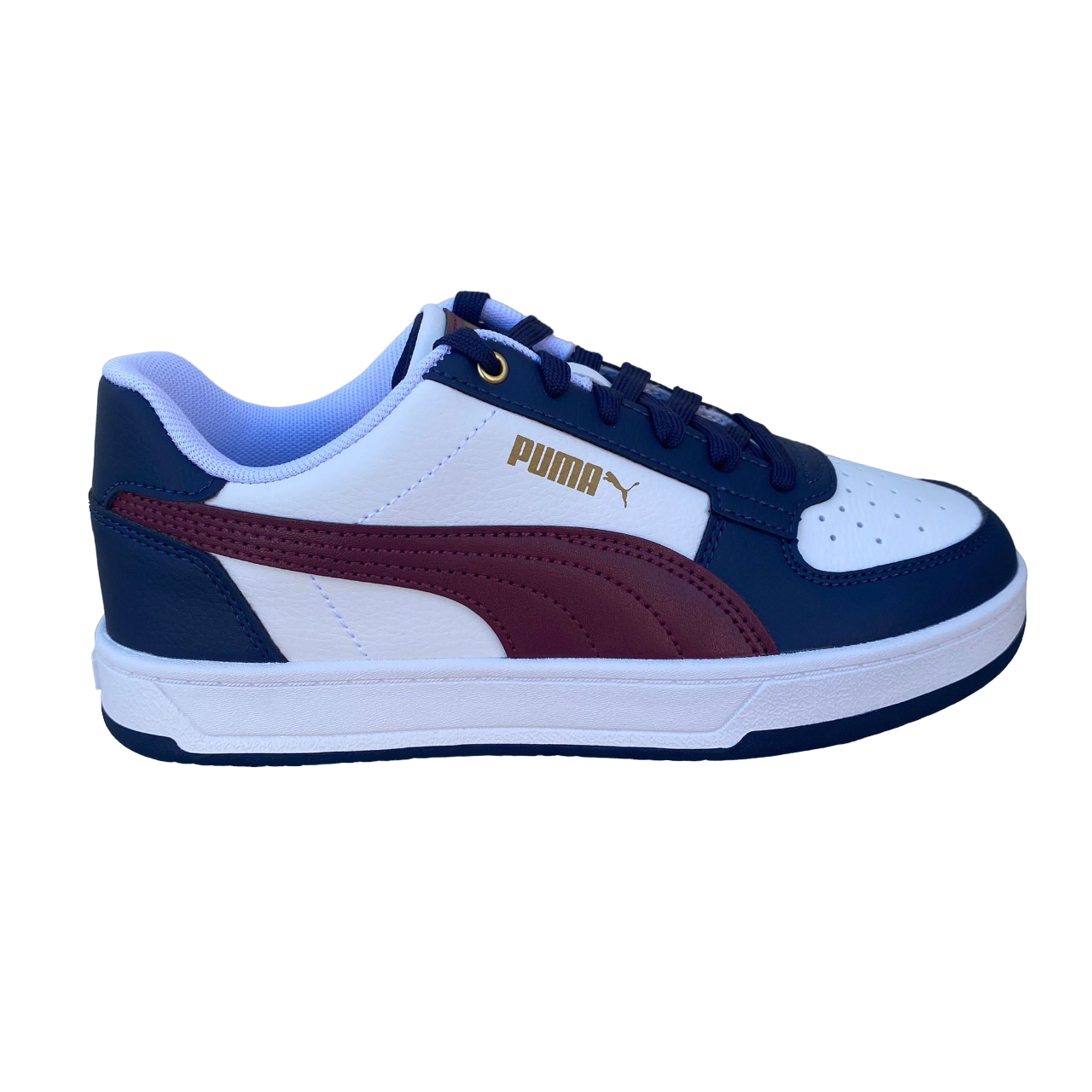 Puma scarpa sneakers da ragazzo Caven 2.0 393837-03 bianco-rosso diaspro-blu
