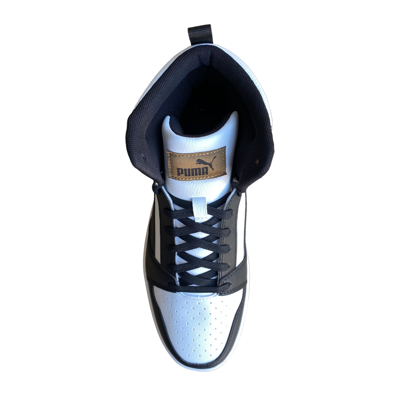 Puma Scarpa sneakers da uomo Rebound v6 392326-09 bianco-nero-cioccolata