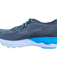 Mizuno scarpa da corsa da uomo ultra morbida Wave Skyrise 4 grigioblu- blu perla