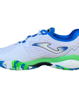 Joma scarpa da Tennis Padel da uomo Break Men 2302 bianco-azzurro