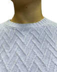 Censured maglia girocollo da donna MW C068 T TRP3 499 malva chiara