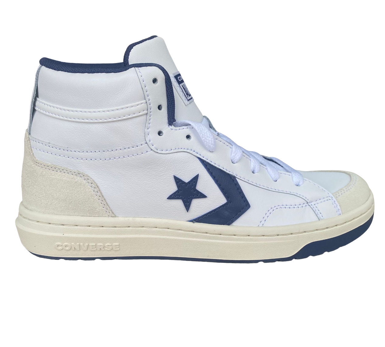 Converse scarpa sneakers alta da uomo Pro Blaze Classic A07099C bianco-blu
