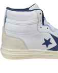 Converse scarpa sneakers alta da uomo Pro Blaze Classic A07099C bianco-blu