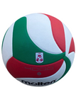 Molten Pallone da pallavolo da allenamento V5M4000 approvato FIVB verde-bianco-rosso misura 5