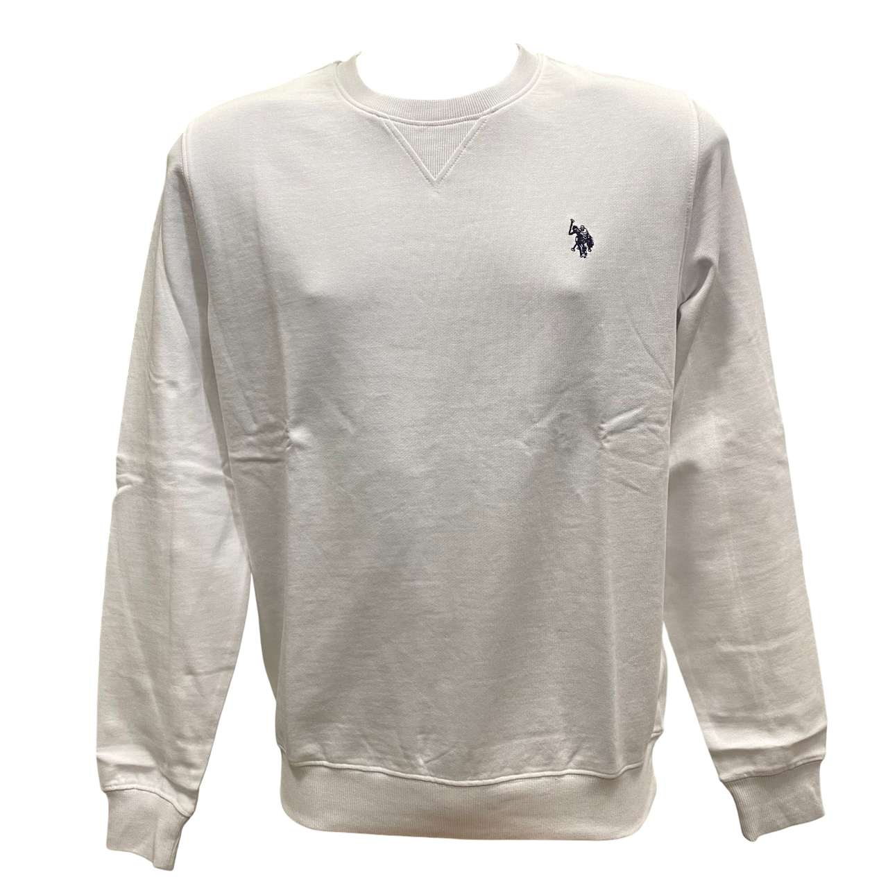 U.S.Polo Assn. felpa girocollo da uomo Max US41187001 100 bianco