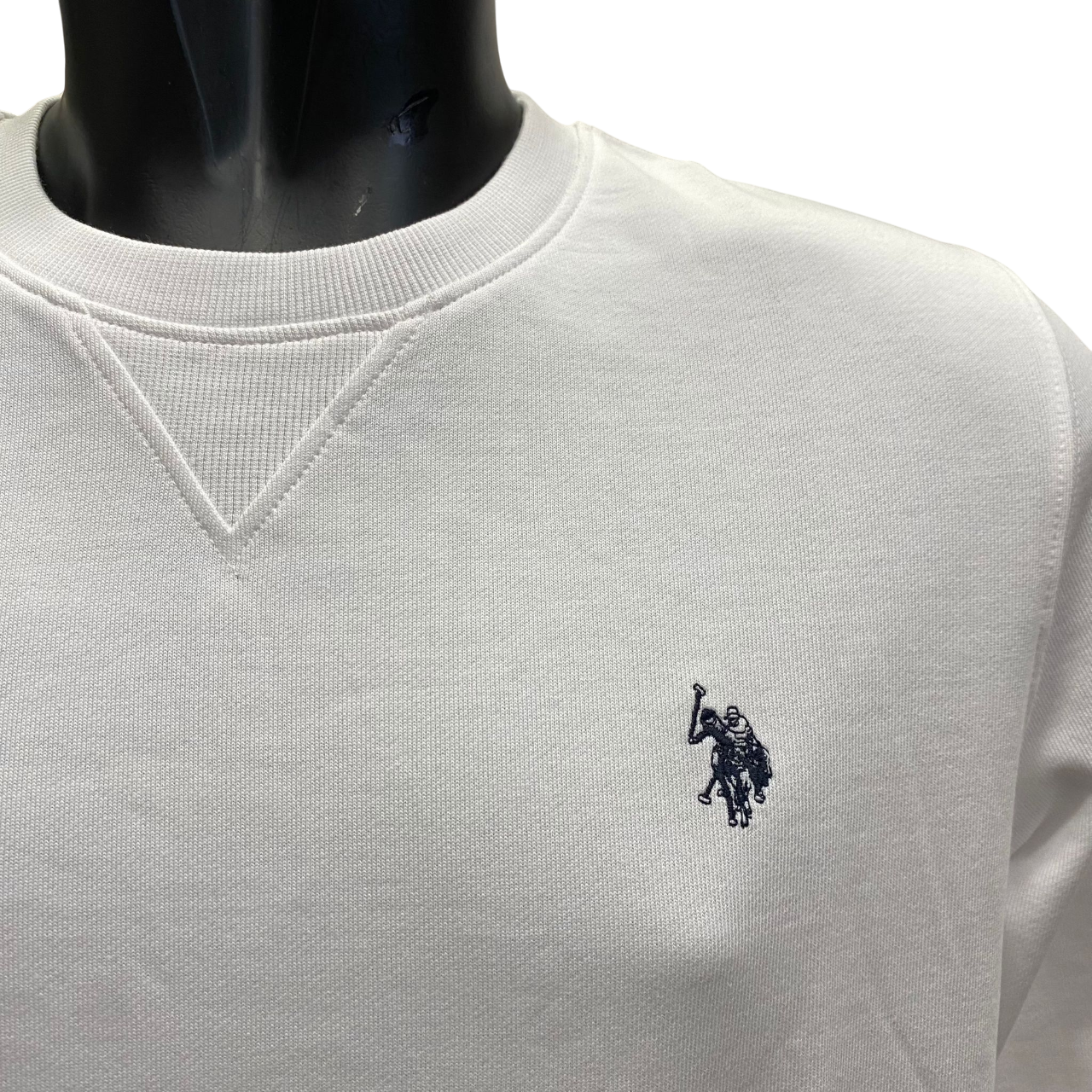 U.S.Polo Assn. felpa girocollo da uomo Max US41187001 100 bianco